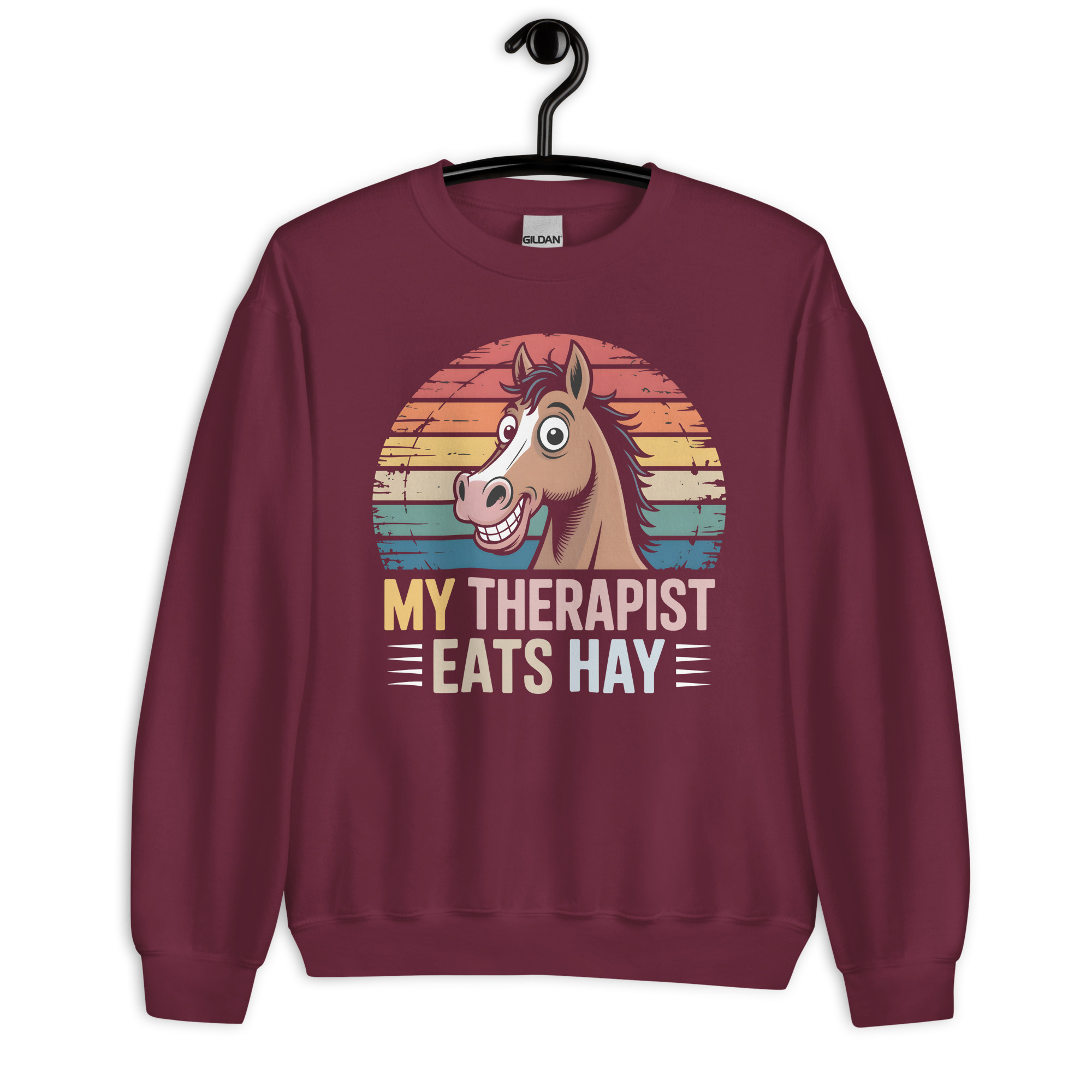 my therapist eats hay unisex cute horse lover sweatshirt my therapist eats hay unisex cute horse lover sweatshirt