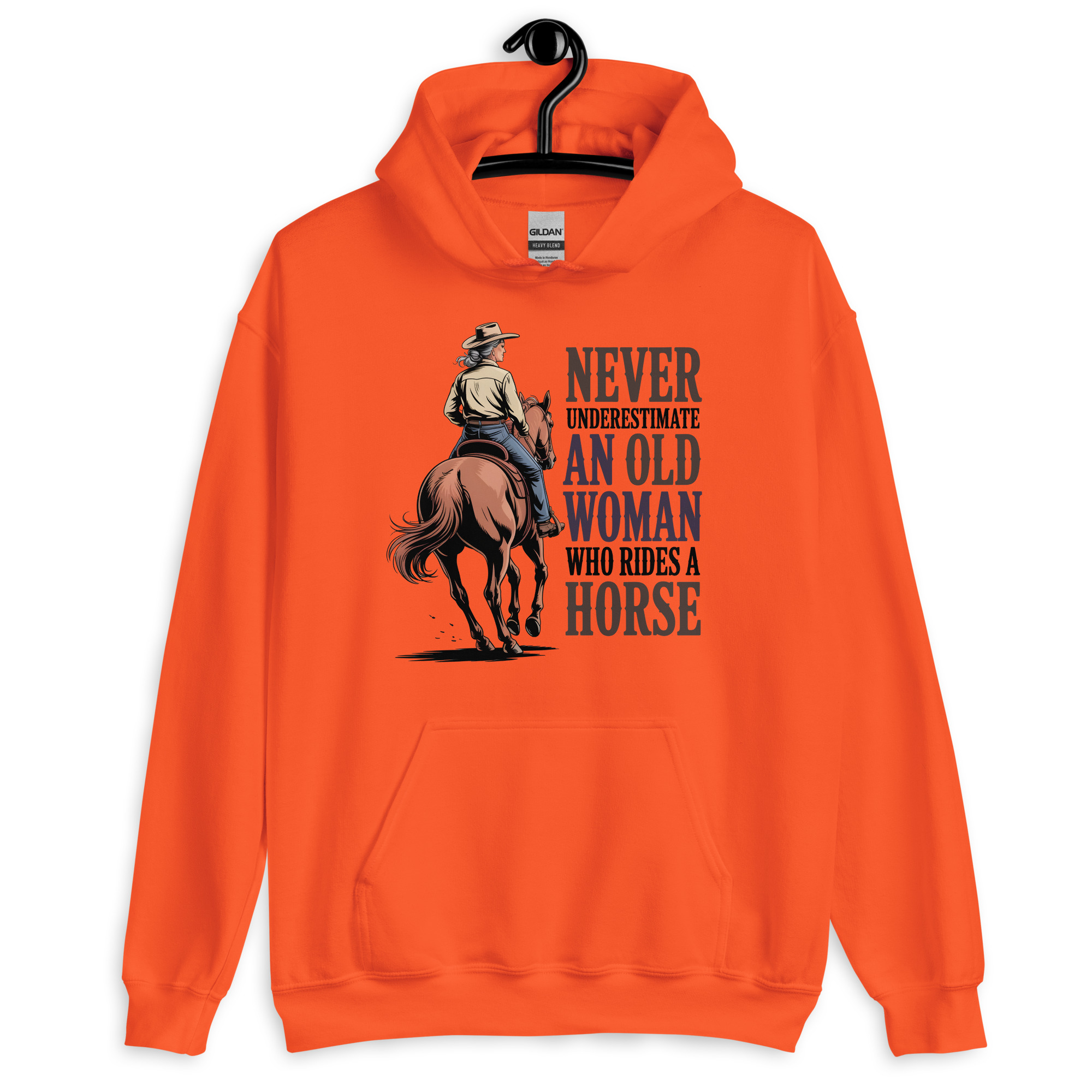 never underestimate an old woman who rides a horse unisex horse girl hoodie never underestimate an old woman who rides a horse unisex horse girl hoodie